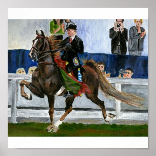 Portret van American Saddlebred Horse Poster (Voorkant)