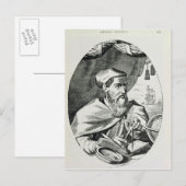 Portret van Amerigo Vespucci Briefkaart (Voorkant / Achterkant)