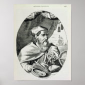 Portret van Amerigo Vespucci Poster (Voorkant)