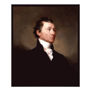 Portret van Amerikaanse president James Monroe Foto Afdruk