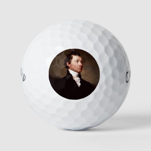 Portret van Amerikaanse president James Monroe Golfballen (Voorkant)
