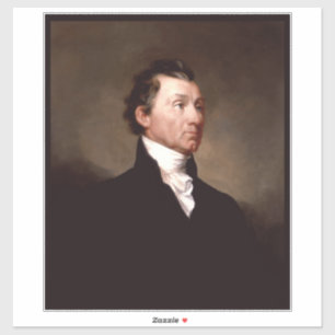 Portret van Amerikaanse president James Monroe Sticker