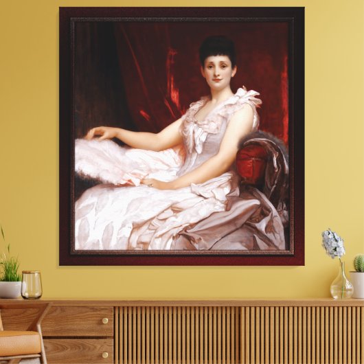 Portret van Amy Augusta, Lady Coleridge Canvas Afdruk (Insitu (Woonkamer))