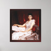 Portret van Amy Augusta, Lady Coleridge Canvas Afdruk (Voorkant)