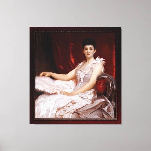 Portret van Amy Augusta, Lady Coleridge Canvas Afdruk (Voorkant)