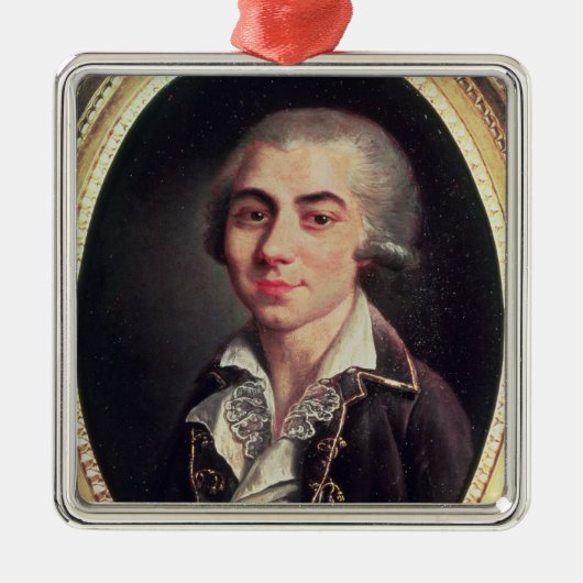 Portret van Andre Chenier Metalen Ornament (Voorkant)