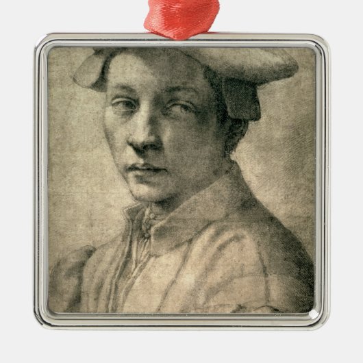 Portret van Andrea Quaratesi, c.1532 Metalen Ornament (Voorkant)