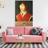 Portret van Andreus Nikolaus Copernicus 1575 Canvas Afdruk (Insitu (Woonkamer))