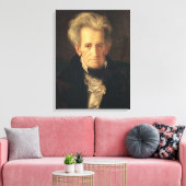 Portret van Andrew Jackson Canvas Afdruk (Insitu (Woonkamer))