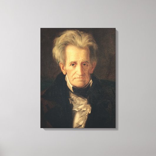 Portret van Andrew Jackson Canvas Afdruk (Voorkant)
