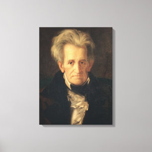 Portret van Andrew Jackson Canvas Afdruk