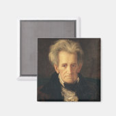 Portret van Andrew Jackson Magneet (Voorkant / Achterkant)
