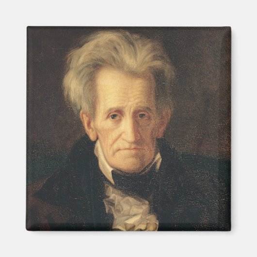 Portret van Andrew Jackson Magneet (Voorkant)