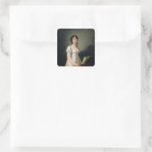 Portret van Angelica Catalani Vierkante Sticker (Tas)