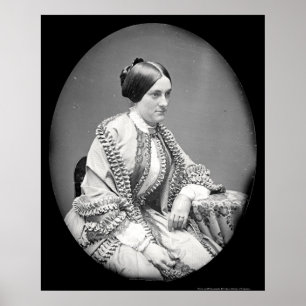 Portret van Ann "Nannie" Macomb Daguerreotype 1850 Poster