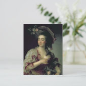 Portret van Anna Davia-Bernucci, 1782 Briefkaart (Staand voorkant)