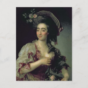 Portret van Anna Davia-Bernucci, 1782 Briefkaart