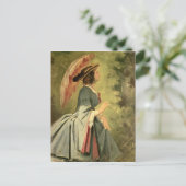 Portret van Anna, dochter van de kunstenaar, 1860 Briefkaart (Staand voorkant)