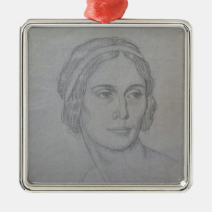 Portret van Anna Pavlova, 1908 Metalen Ornament