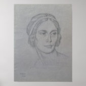 Portret van Anna Pavlova, 1908 Poster (Voorkant)