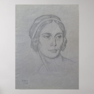 Portret van Anna Pavlova, 1908 Poster