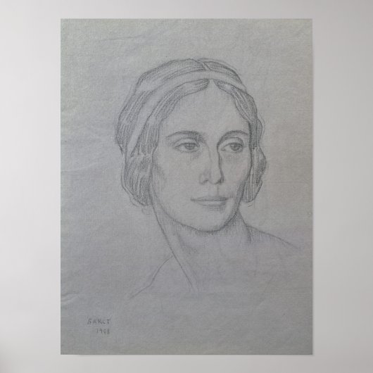 Portret van Anna Pavlova, 1908 Poster (Voorkant)