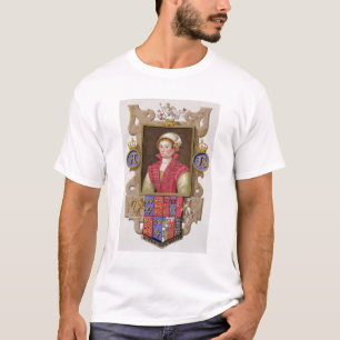 Portret van Anne Boleyn (1507-36) 2de koningin van T-shirt