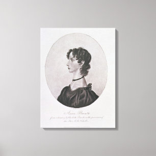 Portret van Anne Bronte (1820-49) uit een tekening Canvas Afdruk