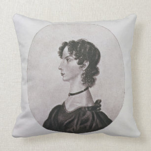 Portret van Anne Bronte (1820-49) uit een tekening Kussen