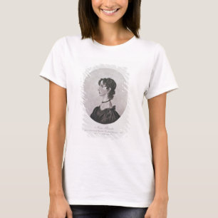 Portret van Anne Bronte (1820-49) uit een tekening T-shirt