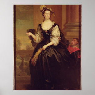 Portret van Anne Howard, Lady Yonge (olie op doek) Poster