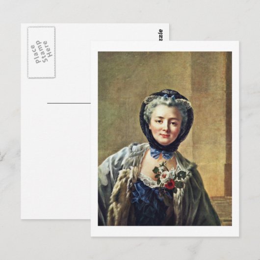 Portret van Anne-Marie Françoise Doré Briefkaart (Voorkant / Achterkant)