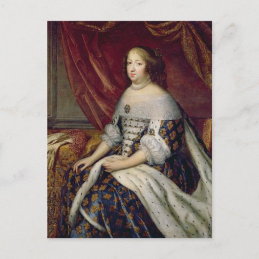 Portret van Anne of Austria Queen of France Briefkaart (Voorkant)