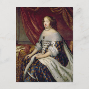 Portret van Anne of Austria Queen of France Briefkaart