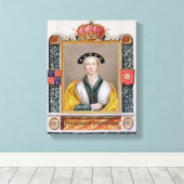 Portret van Anne of Cleves (1515-57) Canvas Afdruk (Insitu (Houten vloer))