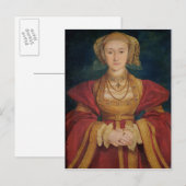 Portret van Anne of Cleves 1539 Briefkaart (Voorkant / Achterkant)