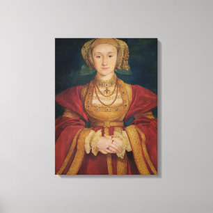 Portret van Anne of Cleves 1539 Canvas Afdruk