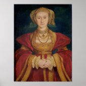 Portret van Anne of Cleves 1539 Poster (Voorkant)