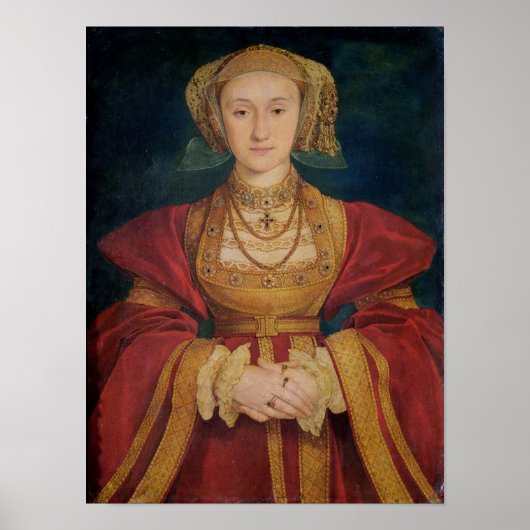 Portret van Anne of Cleves 1539 Poster (Voorkant)