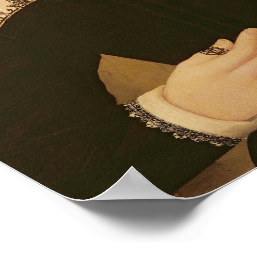 Portret van Anne Waltham, 1572 Poster (Hoek)