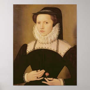 Portret van Anne Waltham, 1572 Poster