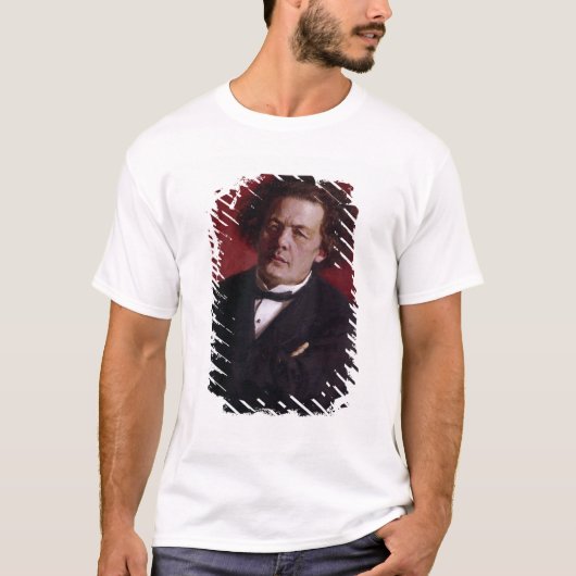 Portret van Anton Grigoryevich Rubinstein, 1881 T-shirt (Voorkant)