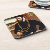 Portret van Anton Rummel von Liechtenan Bier Onderzetter (Linkerzijde)