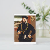 Portret van Anton Rummel von Liechtenan Briefkaart (Staand voorkant)