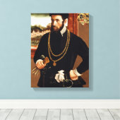 Portret van Anton Rummel von Liechtenan Canvas Afdruk (Insitu (Houten vloer))