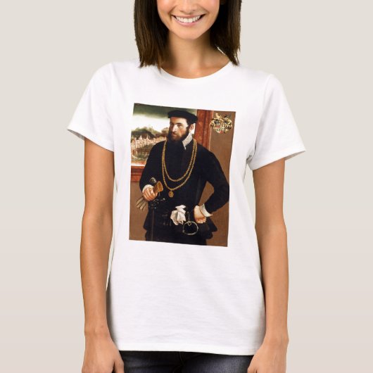 Portret van Anton Rummel von Liechtenan T-shirt (Voorkant)