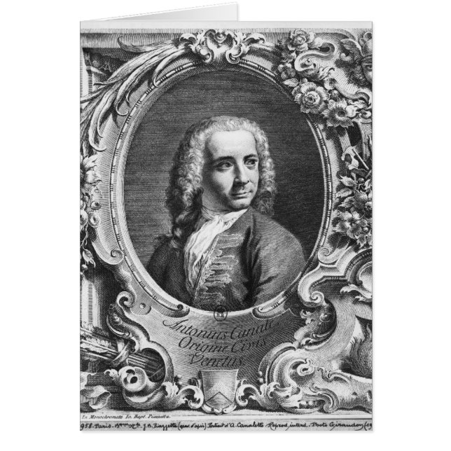 Portret van Antonio Canaletto (Voorkant)