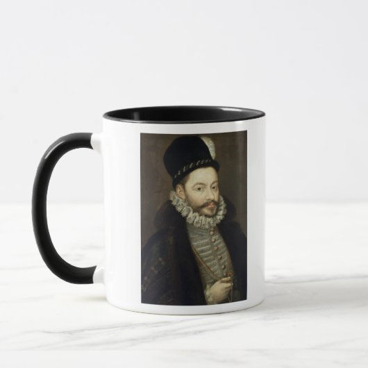 Portret van Antonio Perez Mok (Links)
