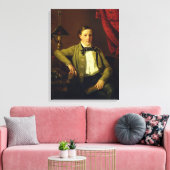 Portret van Apollon Maykov, 1840 Canvas Afdruk (Insitu (Woonkamer))