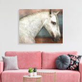 Portret van apple Gray Andalusië Canvas Afdruk (Insitu (Woonkamer))